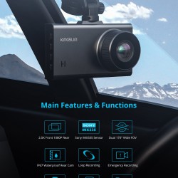 Kingslim D2 Dual Dash Cam Kingslim D2 Dual Dash Cam